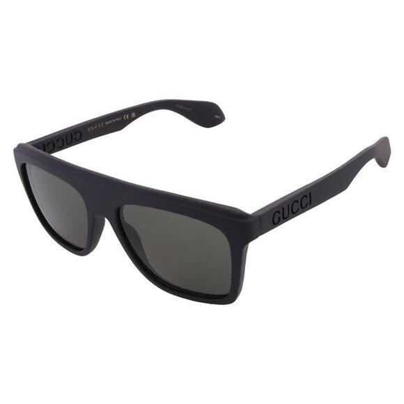 New Gucci Grey Browline Men's Sunglasses GG1570S 001 57 GG1570S 001 57 Men Sun - Picture 3 of 5